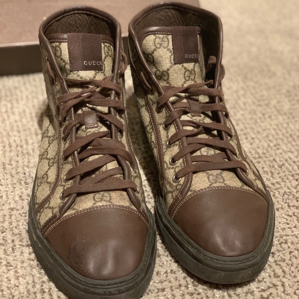 Gucci A/W GG Monogram High Tops - Picture 3 of 8